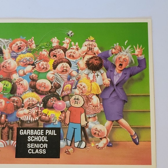 Vtg Garbage Pail Kids Topps 5x7 Giant Sticker #15 "Senior Class" 1986 Rare. - Picture 4 of 7